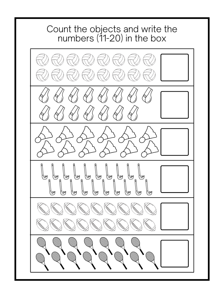 Free Math Printables for Toddlers