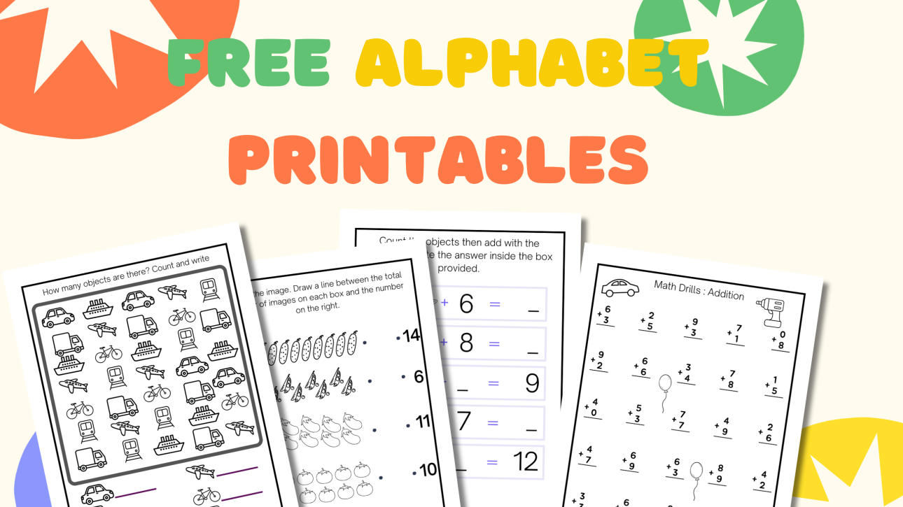 Free Alphabet Printables for Toddlers