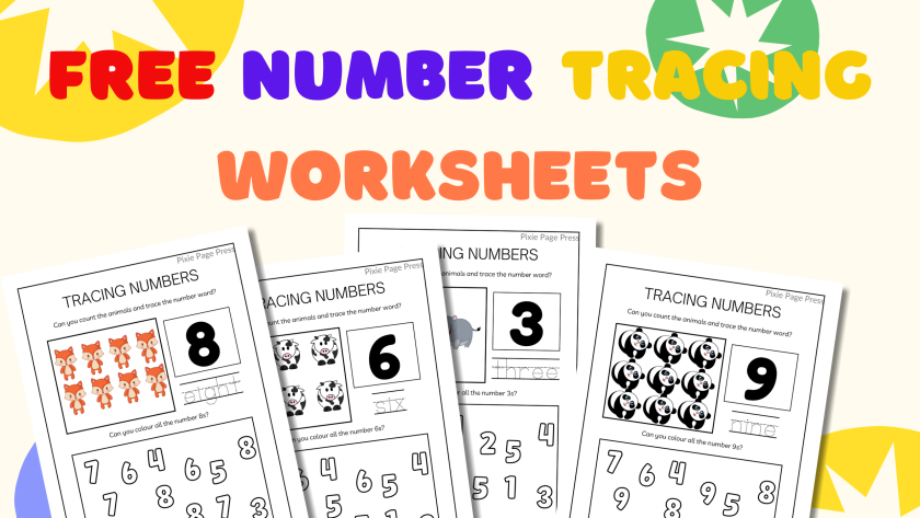Learning to trace numbers might seem like child's play, but trust me, it's a big deal in their world and that's why I have made these Free Number Tracing Worksheets for Preschoolers.