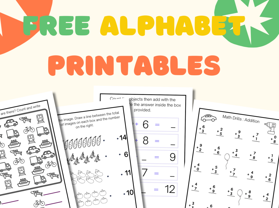 Free Alphabet Printables for Toddlers